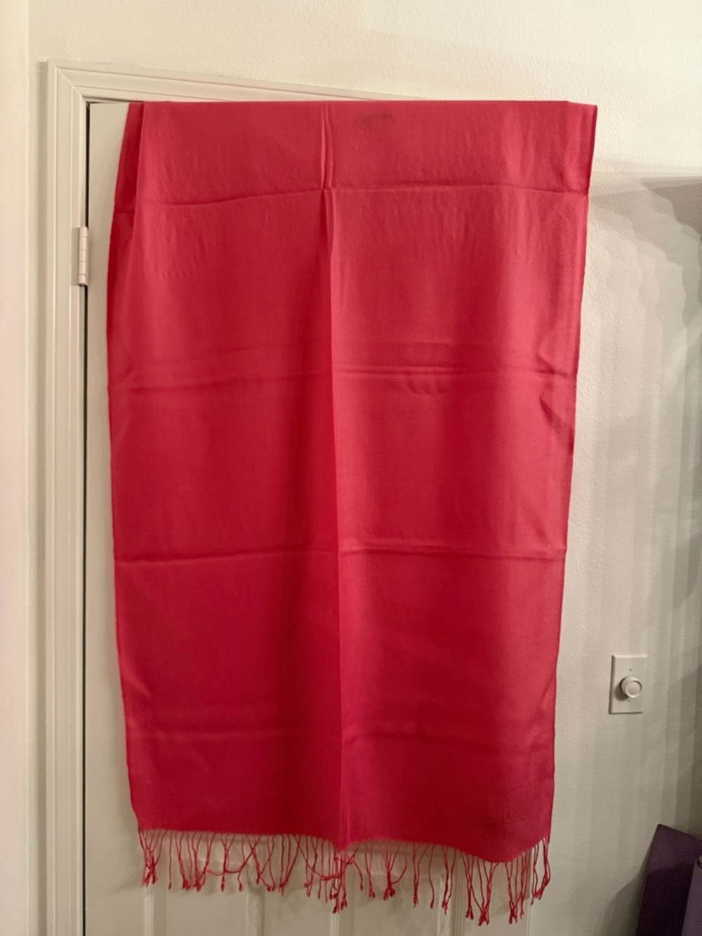 Roma Fuchsia Fringe Hem Maxi Skirt